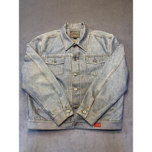 GUESS Men's Blue Denim Jean Jacket XL Vintage 90s Trucker Style